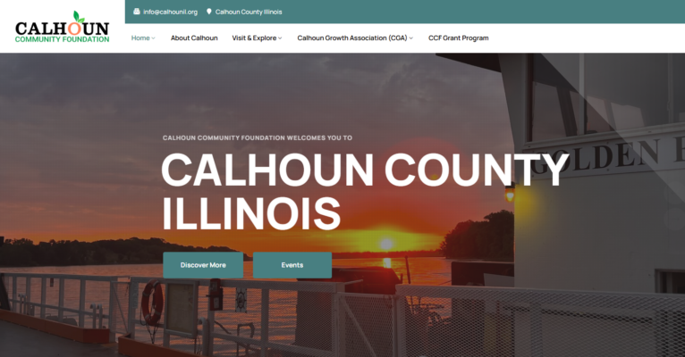 County government website design in Illinois for Calhoun County by Illini Web Solutions