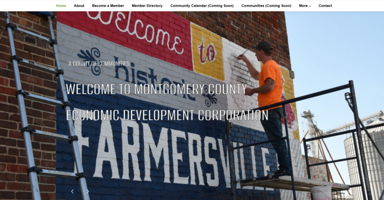 Website development for Montgomery County Illinois organization by Carlinville-based Illini Web Solutions