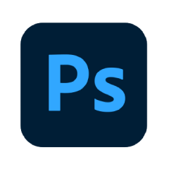 Adobe Photoshop used for website graphics and image optimization